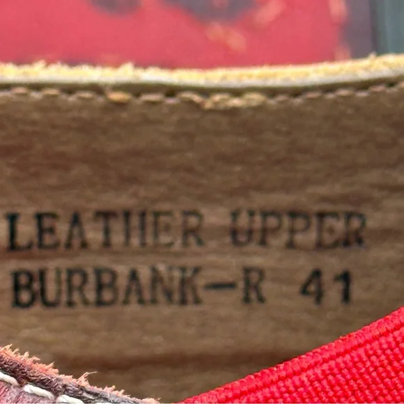 L' Artiste by Spring Step Burbank Slip On Red Sz 41 Cut Laser soft comfy retro - Picture 8 of 12